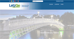Desktop Screenshot of letzgocitytours.com